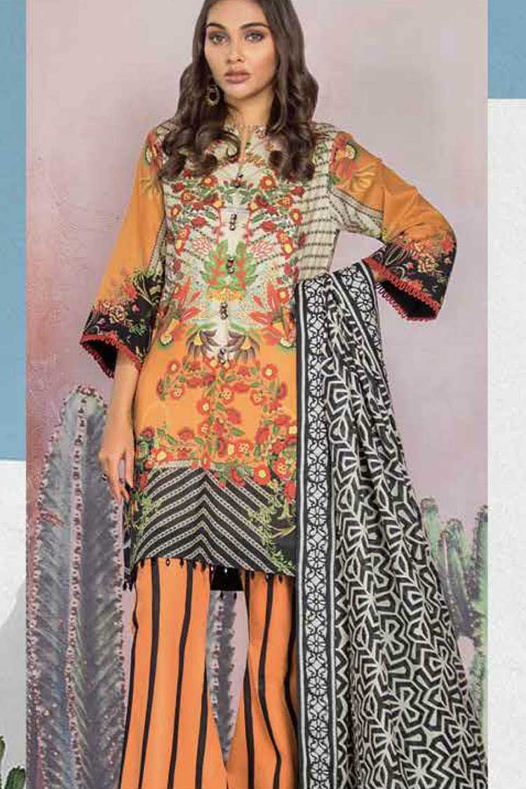 Picture of Al Karam - AK 20 SSL SS 09 Spring Summer Lawn Collection Vol 1 - Available at Raja Sahib