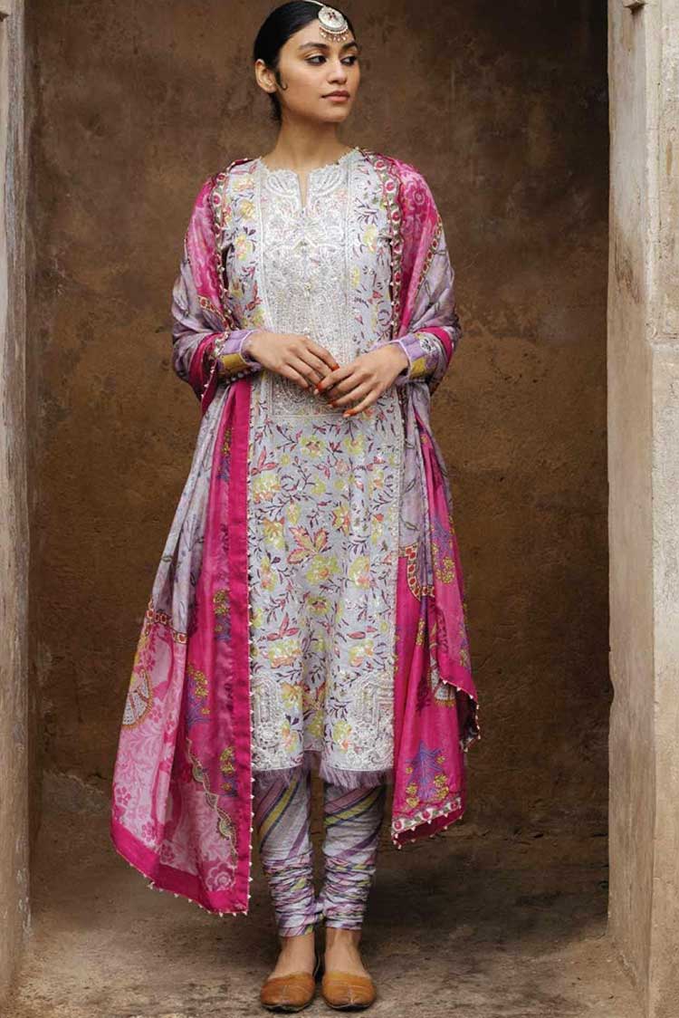 Picture of Zara Shahjahan - Mahin B Garden Of Love Spring Summer Lawn Collection - Available at Raja Sahib