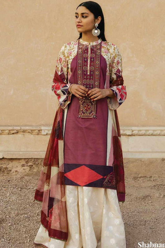 Picture of Zara Shahjahan - Shabnam B Garden Of Love Spring Summer Lawn Collection - Available at Raja Sahib