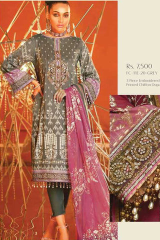 Picture of Al Karam - FC-11E-20 Festival Embroidered Collection Vol 2 - Available at Raja Sahib