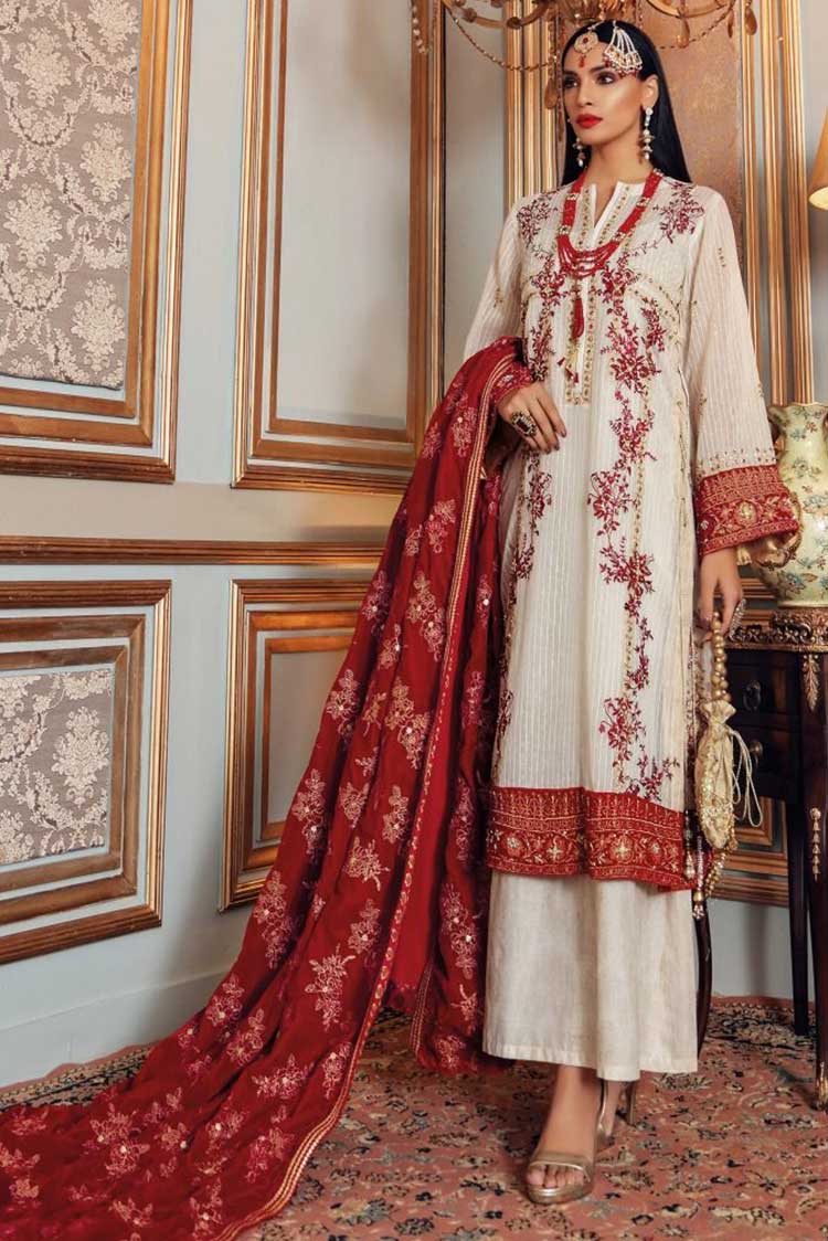 Picture of Gul Ahmed - Design 02 Maahru Wedding Collection - Available at Raja Sahib