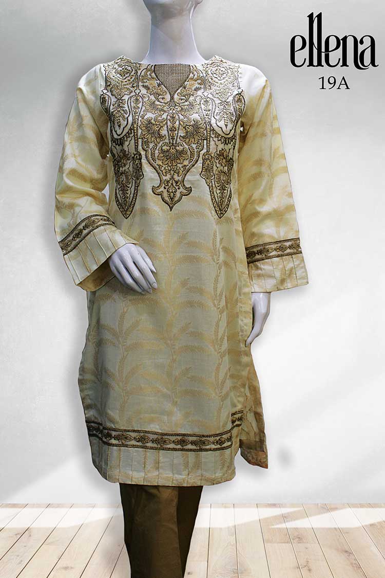 Picture of Ellena - Design 19A Embroidered Jacquard Collection - Available at Raja Sahib