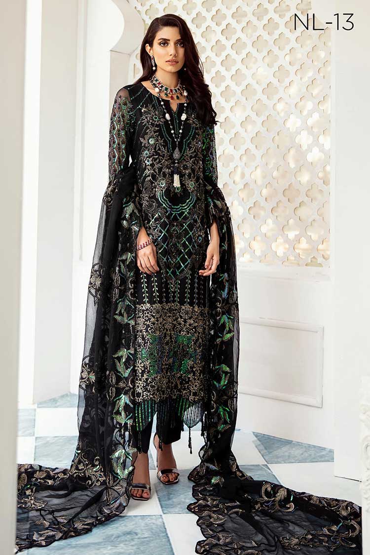 Picture of Nureh - NL 13 Meraki Mor Bagh Luxury formal Collection - Available at Raja Sahib