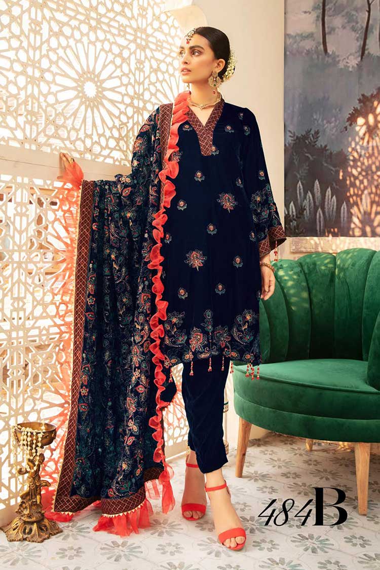 Picture of Shaista - Design 484B Luxury Embroidere Velvet Collection - Available at Raja Sahib