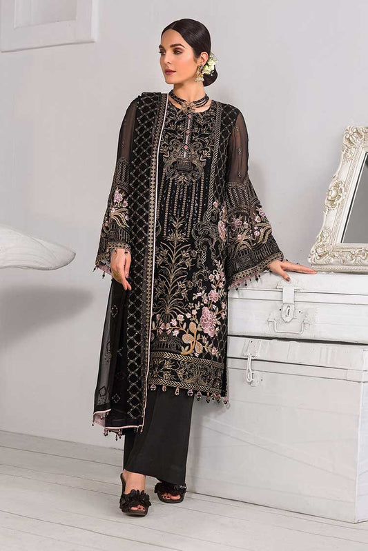 Picture of Flossie - 08 Arcadia Safeera Luxury Embroiderd Chiffon Collection Vol 6 - Available at Raja Sahib