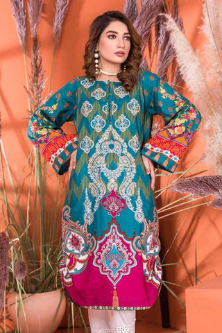 Picture of Riaz Arts - PK 36 Plush Embroidered Slub Khaddar Kurti Collection - Available at Raja Sahib