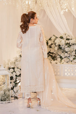 Picture of RJS Pret - Monotone Solids Pret Collection - White On White - Available at Raja Sahib