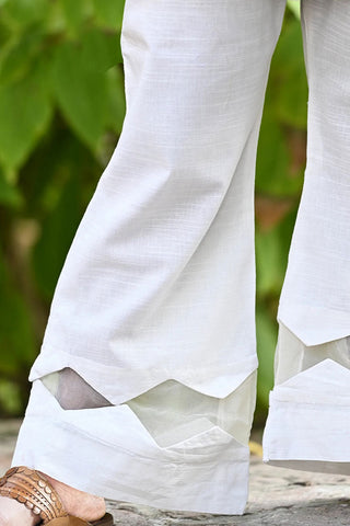 White Organza Trouser