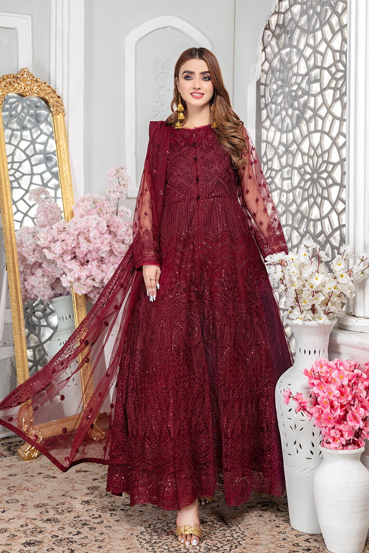 Buy Maroon Tiered Dress Online - W for Woman