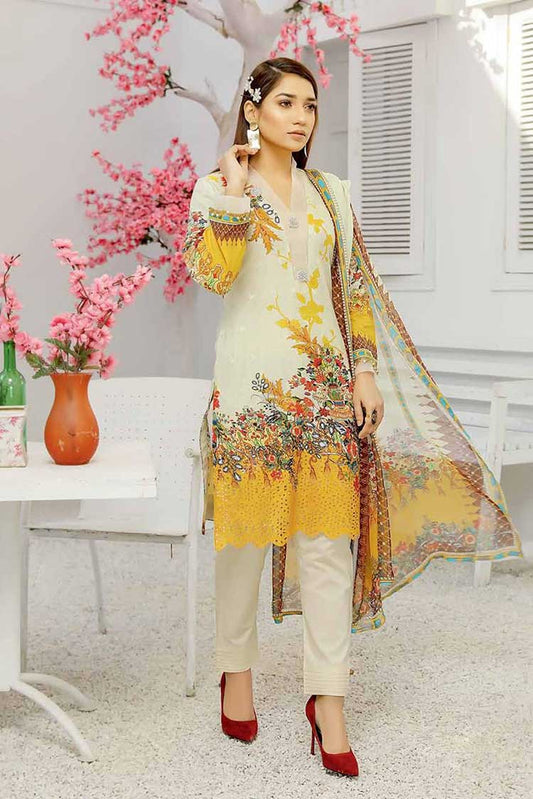 Picture of Riaz Arts - AF 08 Aafreen Embroidered Chikankari Lawn Collection Vol 1 - Available at Raja Sahib