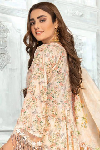 Riaz Arts 3 PC Mashal D-08 Embroidered Lawn Collection 2021