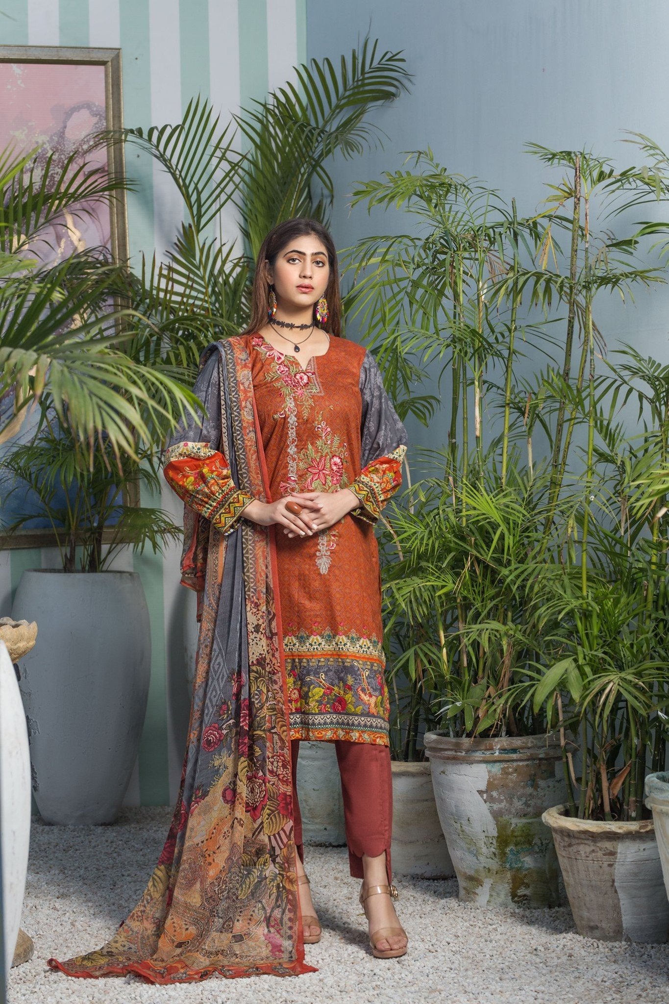 Picture of Rashid Textile - 3 PC Nooray 2163 Summer Lawn Collection - Available at Raja Sahib