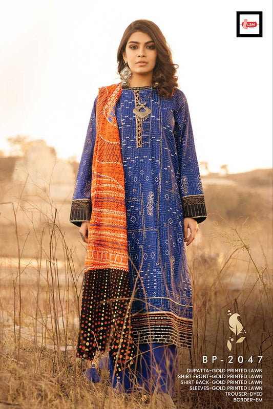 Picture of Lakhany - BP 2047 Spring Summer Lawn Collection Vol 01 - Available at Raja Sahib