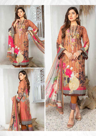 Riaz Arts 3 PC Digital Embroidered Printed 9 Generation Lawn Collection 2021