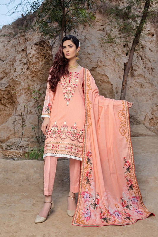 Picture of Z.S Textile - 3 PC Subhhata D-9 Embroidered Lawn Collection - Available at Raja Sahib