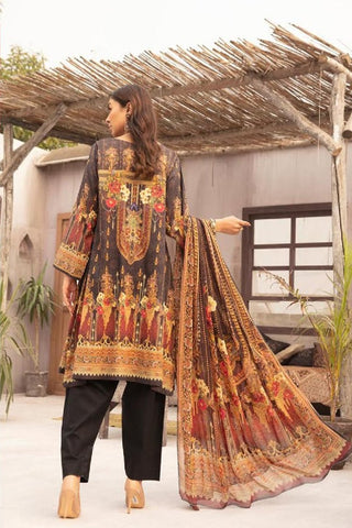 Johra 3 PC Digital Printed D-213 Talia Embroidered Lawn Collection 2021