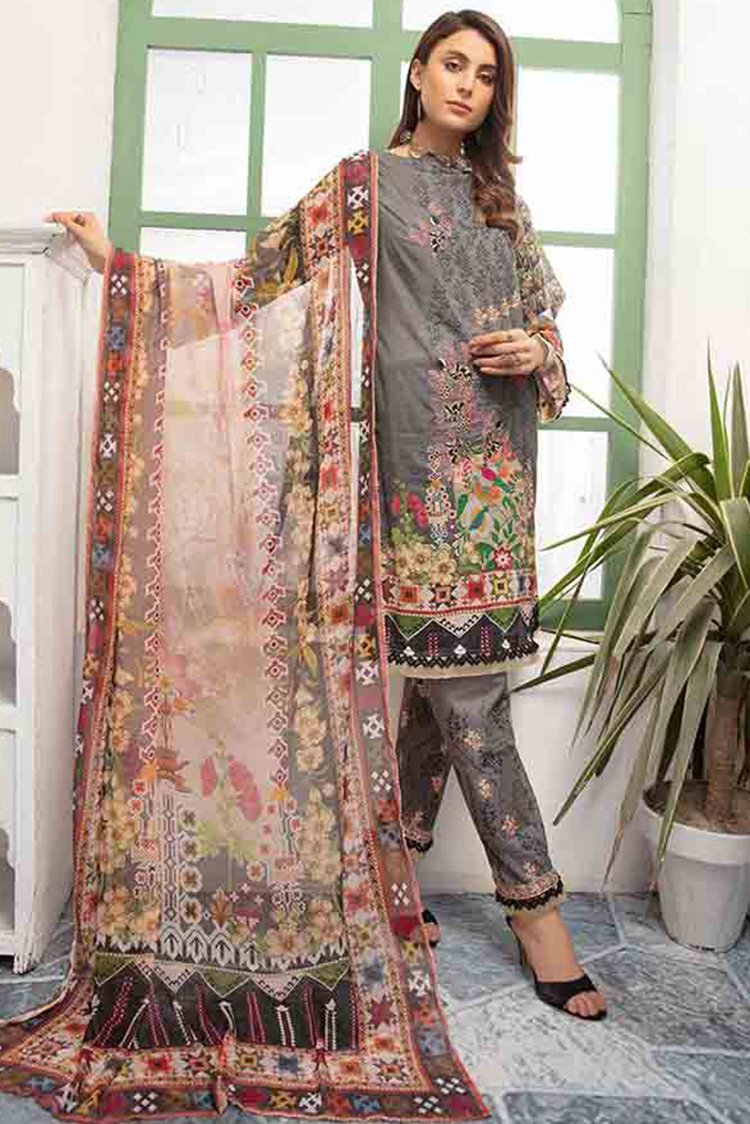 Picture of Shaista - 3 PC Embroidered D-192 Nimra Lawn Collection - Available at Raja Sahib