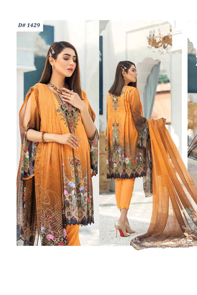 Picture of Five Star - 3 PC Digital Printed 1429 Bambero Classic Lawn Collection - Available at Raja Sahib