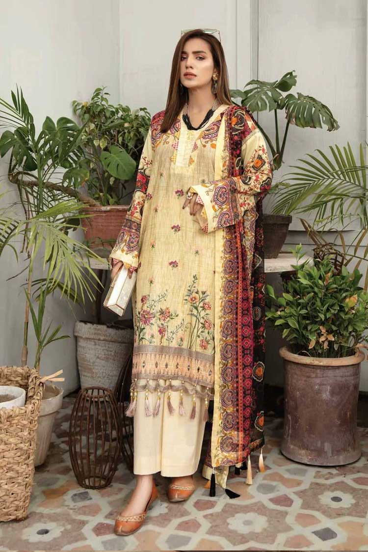 Picture of Riaz Arts - RDH 34 Hoor Embroidered Lawn Collection Vol 4 - Available at Raja Sahib