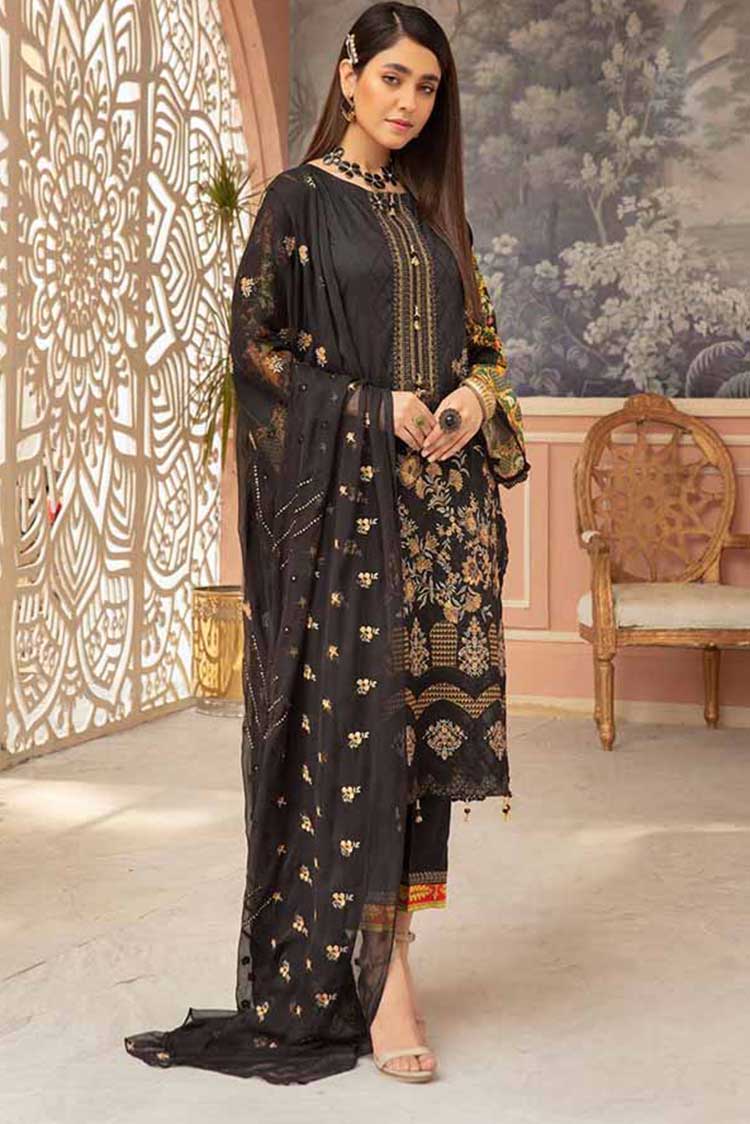 Picture of Shaista - Design 196 Zamin Embroidered Lawn Collection - Available at Raja Sahib