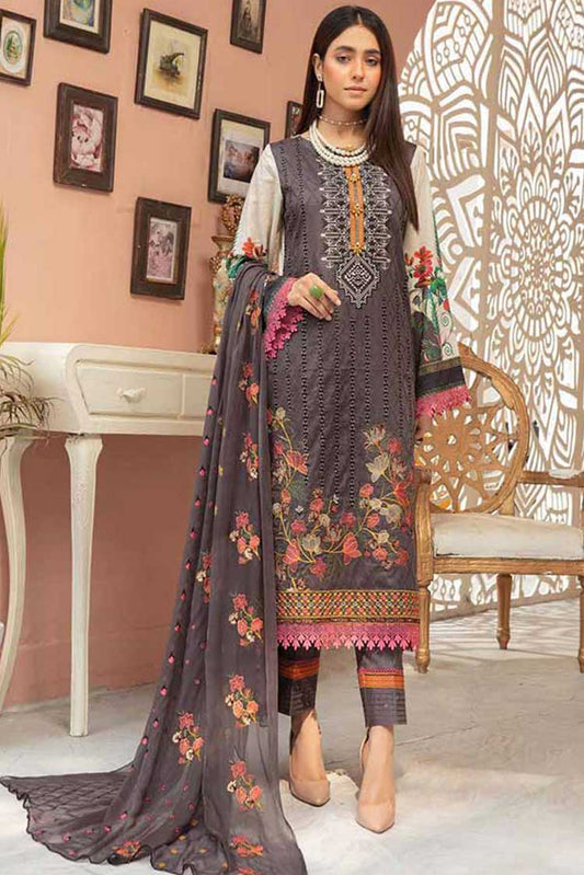 Picture of Shaista - Design 204 Zamin Embroidered Lawn Collection - Available at Raja Sahib