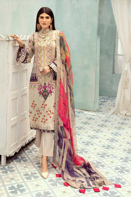 Picture of Riaz Arts - SS 27 Silver Series Embroidered Lawn Collection Vol 3 - Available at Raja Sahib