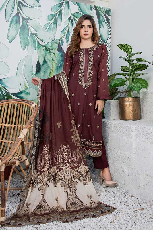 Picture of Z.S Textile - SFE 7 Subhhata Festive Embroidered Lawn Collection - Available at Raja Sahib