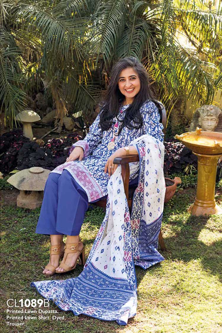 Picture of Gul Ahmed - 3 PC Printed Lawn Suit CL1089B Mothers Summer Lawn Collection - Available at Raja Sahib