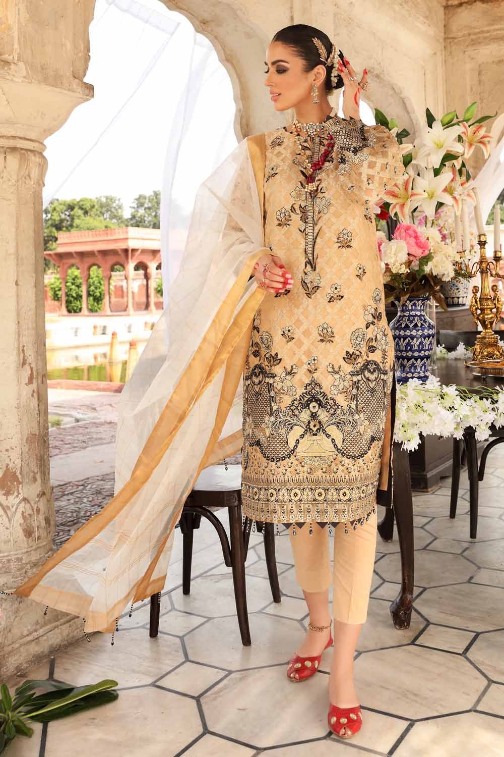 Picture of Gul Ahmed - 3 PC Embroidered Jacquard Suit FE 12006 Eid Ul Azha Festive Issue Collection - Available at Raja Sahib