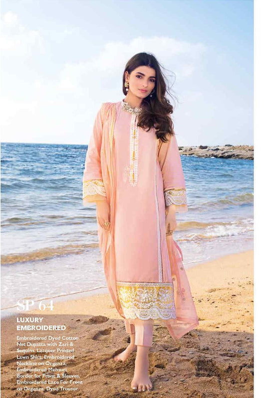 Picture of Gul Ahmed - 3 PC Luxury Embroidered SP64 Premium Lawn Summer Collection - Available at Raja Sahib