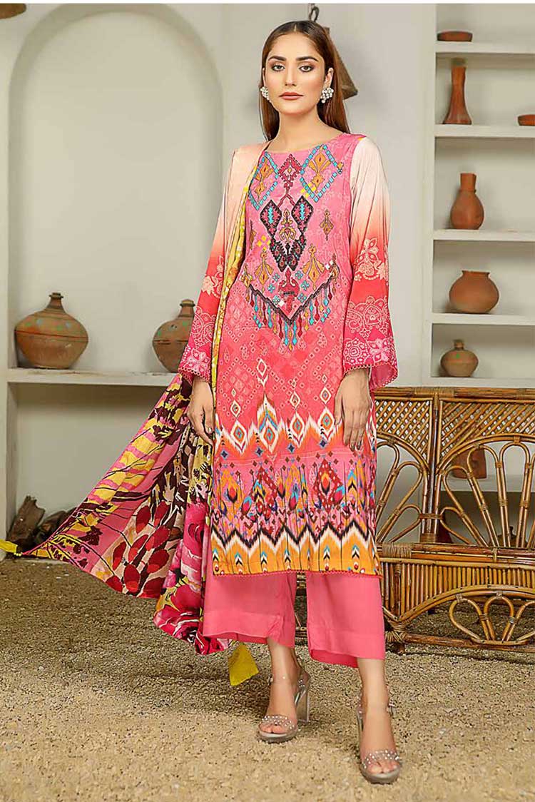 Picture of Riaz Arts - SS 10 Silver Embroidered Chunari Linen Collection Vol 2 - Available at Raja Sahib