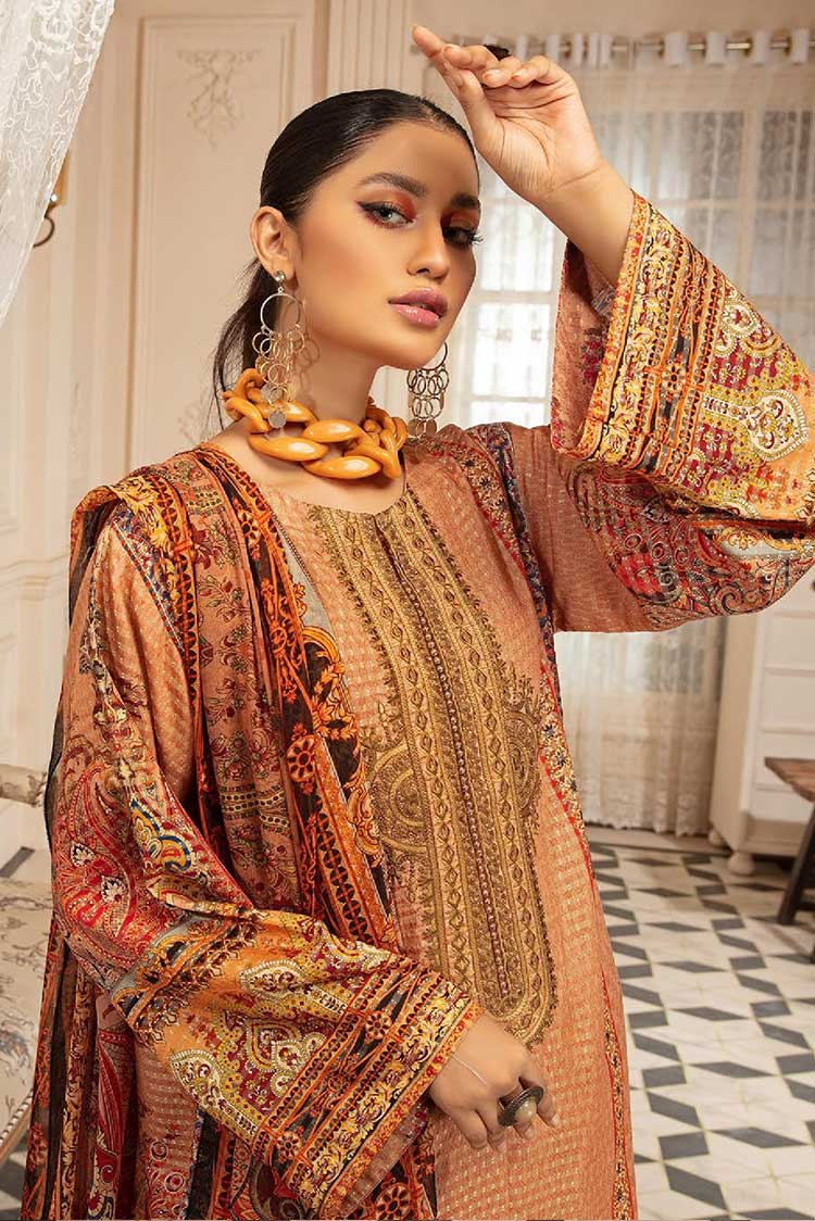 Picture of Johra - JR 220 Tulip Embroidered Banarsi Jacquard Viscose Collection - Available at Raja Sahib