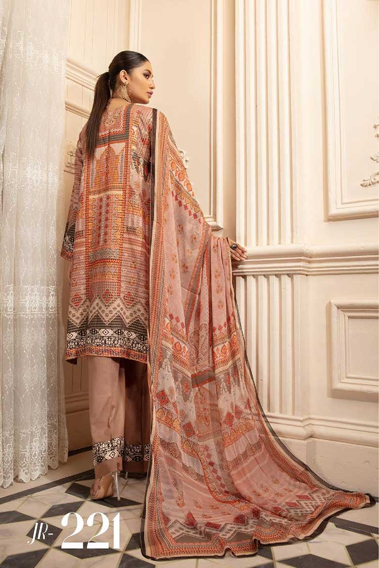 Picture of Johra - JR 221 Tulip Embroidered Banarsi Jacquard Viscose Collection - Available at Raja Sahib