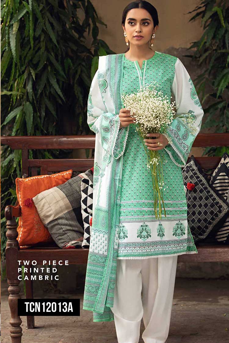 Picture of Gul Ahmed - 2 PC Printed Cambric Suit TCN12013A Cambric Pre Fall Collection - Available at Raja Sahib