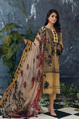 Charizma 3 PC Embroidered Lawn D-10 Swiss Voile Chapter 01 Collection 2021