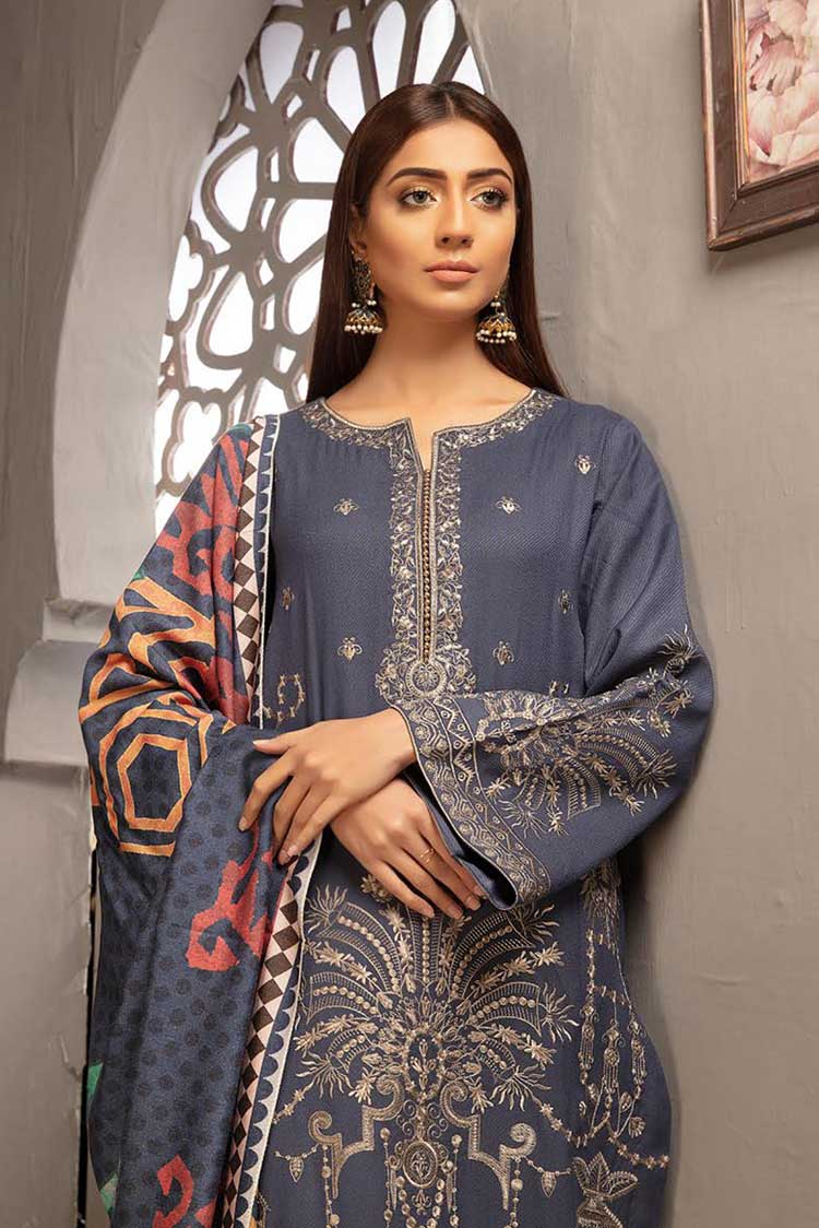 Picture of Johra - JH 511 Mushq Digital Embroidered Winter Collection - Available at Raja Sahib