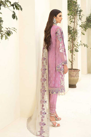 Ramsha - A301 Chevron Embroidered Chiffon Collection Vol 3