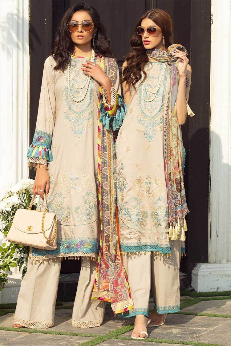 Picture of Rang Rasiya - 13 Rehbar Florence Luxe Embroidered Lawn Collection - Available at Raja Sahib