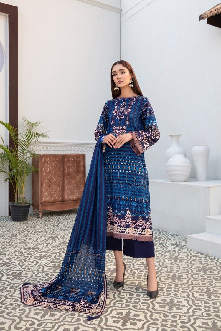 Picture of Ittehad - 3 PC 702A Spring Summer Rahat Lawn Collection - Available at Raja Sahib