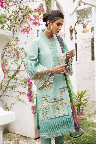 Anamta 08 Royal Garden Luxury Embroidered Lawn Series 2021