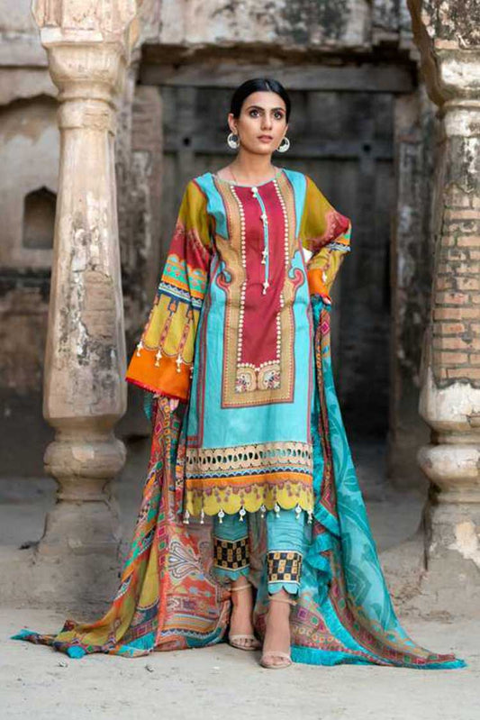 Picture of Noorangi -NF 10011 Zarq o Barq Tabistan e Shaad Spring Summer Lawn Collection - Available at Raja Sahib