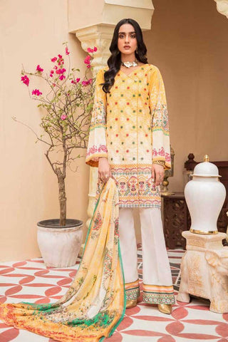 Banafsheh 01 Morning Glory Andaz Luxury Lawn Collection 2021