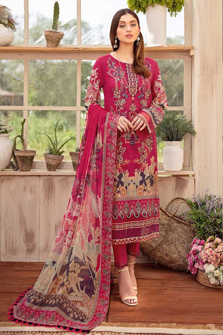 Picture of Ramsha - C 612 Chevron Luxury Lawn Collection Vol 6 - Available at Raja Sahib