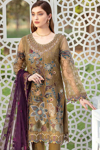 Ramsha - M 402 Minhal Embroidered Chiffon Collection Vol 4