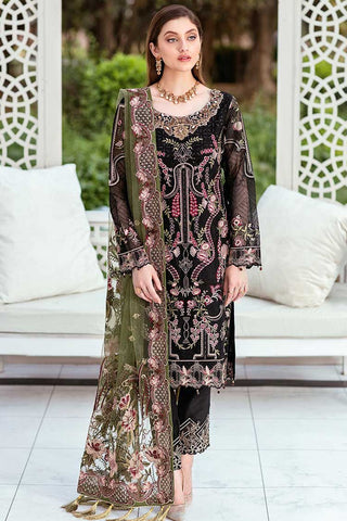 Ramsha - M 407 Minhal Embroidered Chiffon Collection Vol 4