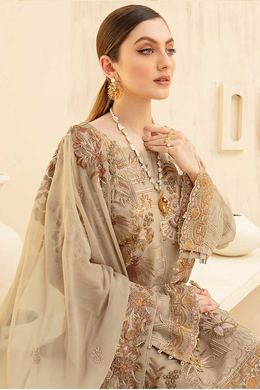 Picture of Ramsha - D 704 Rangoon Embroidered Chiffon Collection Vol 7 - Available at Raja Sahib