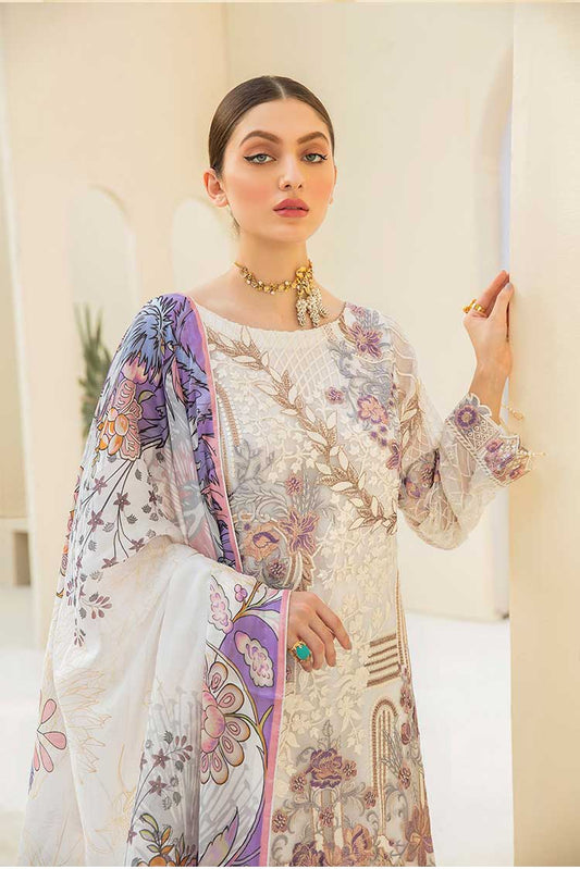 Picture of Ramsha - D 709 Rangoon Embroidered Chiffon Collection Vol 7 - Available at Raja Sahib