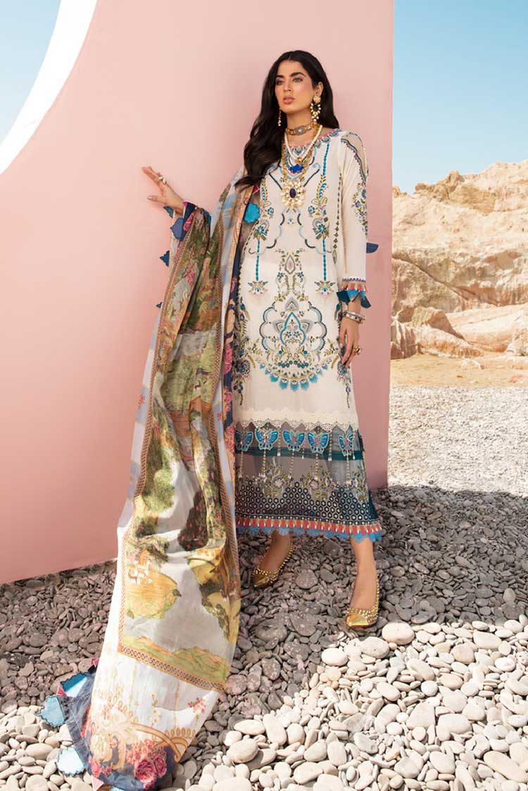 Picture of Noor by Saadia Asad - Design 8A Luxury Lawn Collection - Available at Raja Sahib