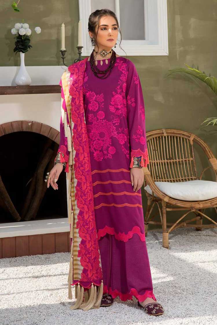 Picture of Charizma - CLK 09 Plum Glory Signature Embroidered Lawn Karandi Collection Vol 1 - Available at Raja Sahib