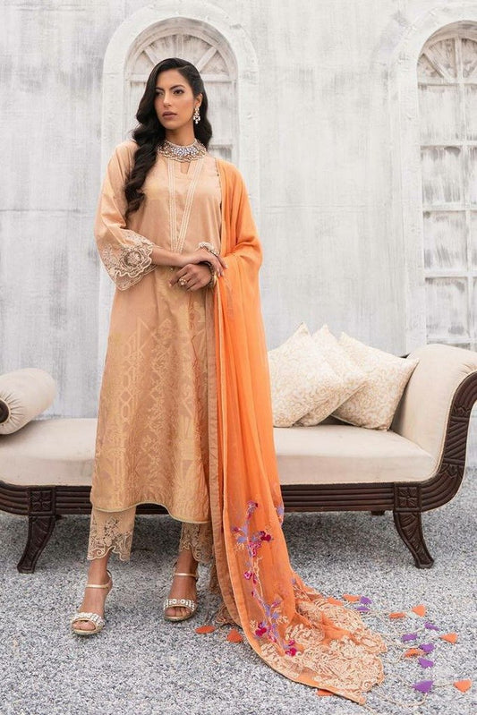 Picture of Charizma - 3 PC Butternut Squash 6 Signature Embroidered Lawn Jacquard Chapter 1 Collection - Available at Raja Sahib